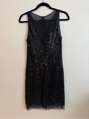 Saks Black Label Black Sequin Mini Dress
